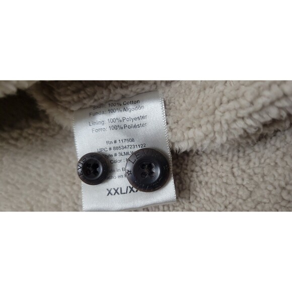 NEW! Levis Khaki Jacket Serpa Fleece Lined Mens Size 2XL Long Sleeve NWOT - Picture 7 of 12